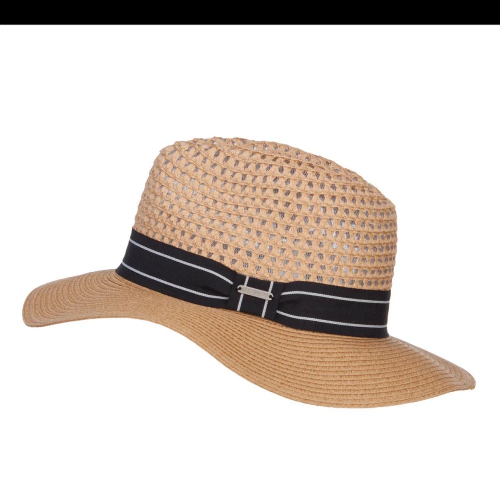 The Hatter Striped Band Paper Panama Hat